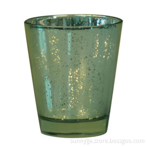 New Arrival Glass Candle Holder with Spraying, 350mL Capacity